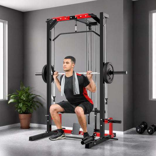 Smith Machine Power Rack with Pull Up Bar