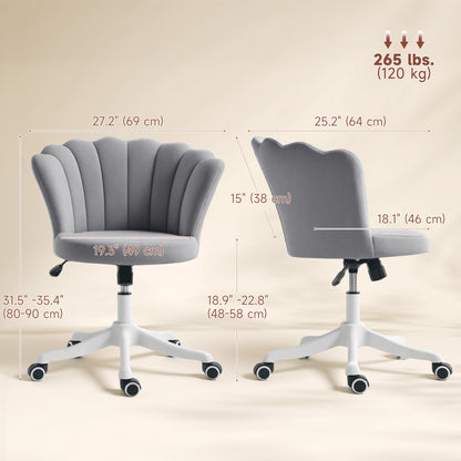Office chair armless swivel adjustable height desk chair