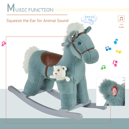 Kids Plush Rocking Horse Toy with Sounds