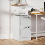 Archivador vertical de 2 cajones con cerradura de MDF