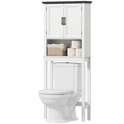 Over-the-toilet storage cabinet in engineered wood
