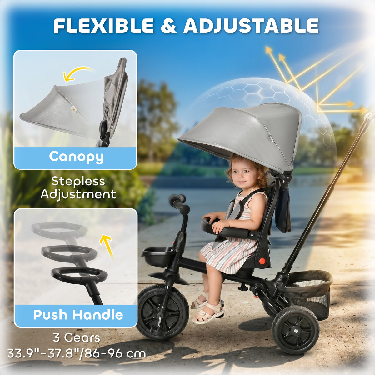 5-in-1 Growing Tricycle for Toddlers
