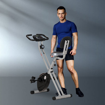 Foldable indoor stationary bike with magnetic resistance