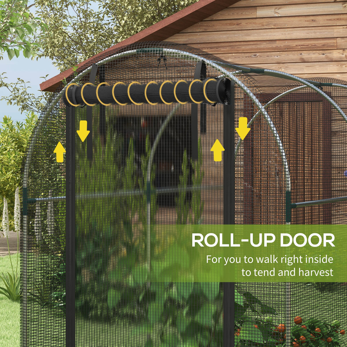 Galvanized Steel Protection Cage 120x240cm with Zippered Door