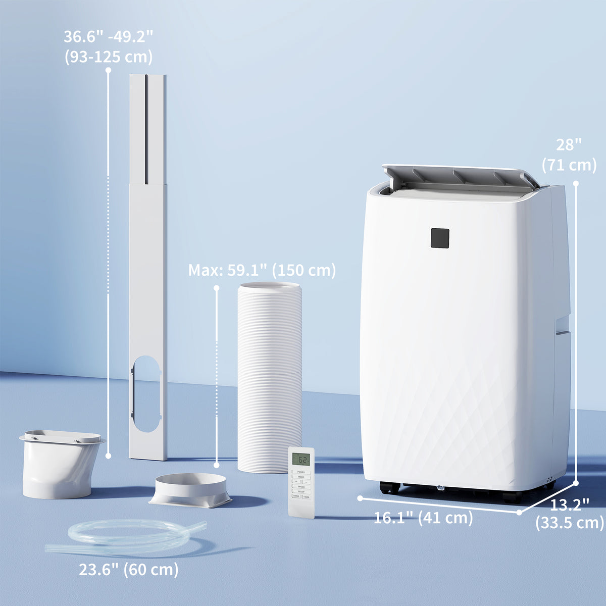 Portable Air Conditioner 14,000 BTU 5-in-1