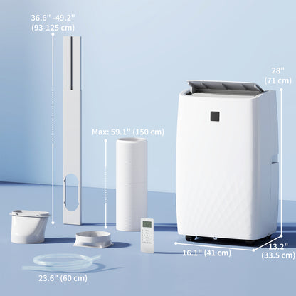 Portable Air Conditioner 14,000 BTU 5-in-1