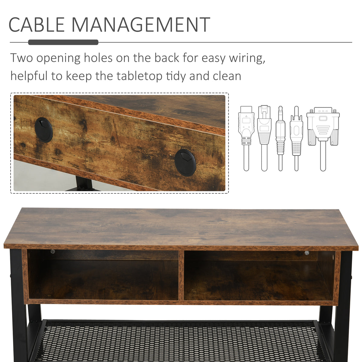Industrial TV stand for 114 cm screen
