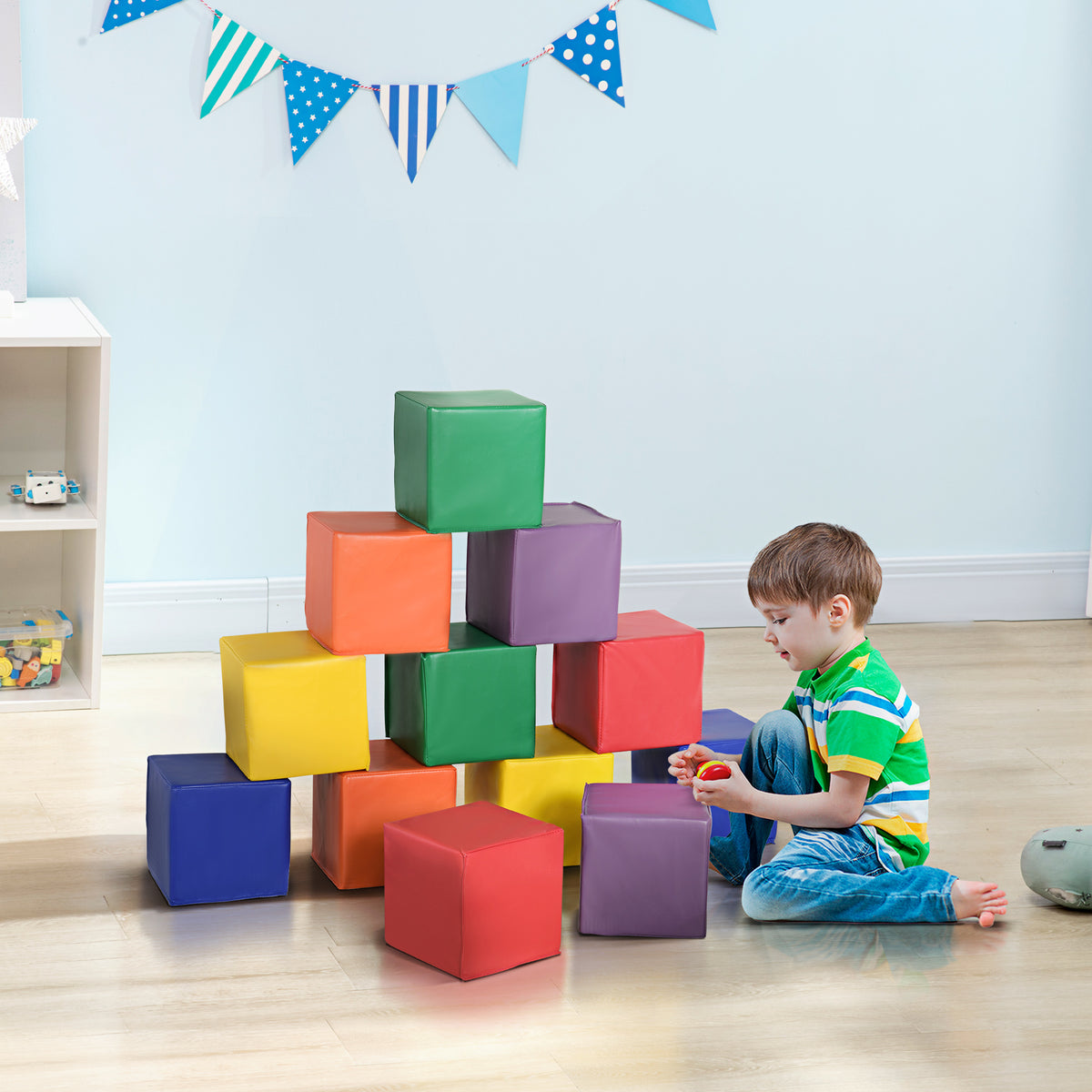 Soft Foam Play Blocks Set 12 Pieces