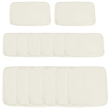 Patio cushion covers set 14 pieces polyester