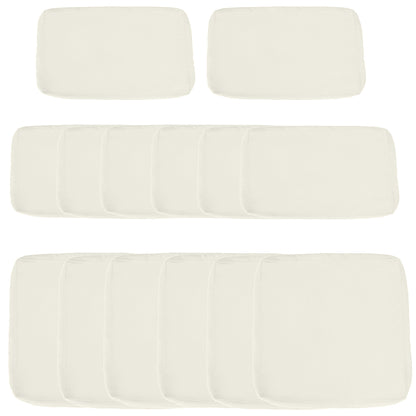 Patio cushion covers set 14 pieces polyester