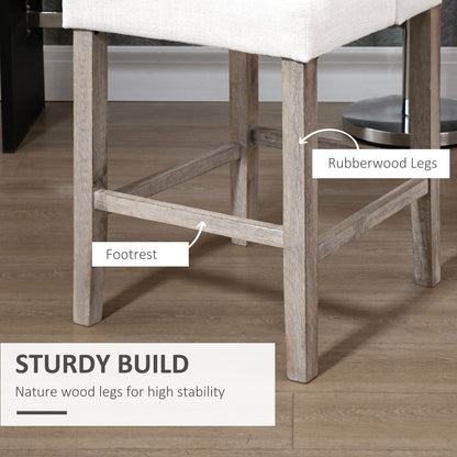 Tufted Counter Bar Stools Set of 2
