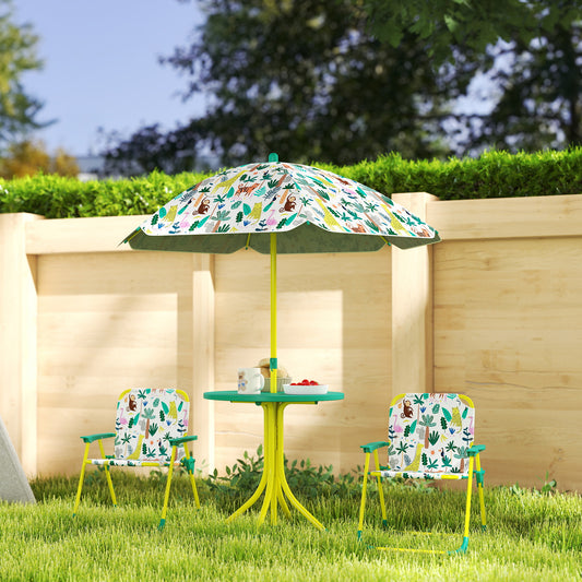 Kids Picnic Table and Chairs Set — Set of 4