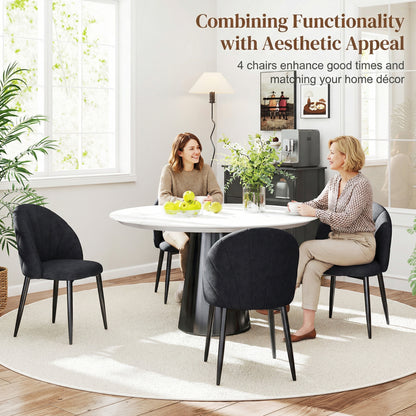 Dining chairs upholstered set of 4