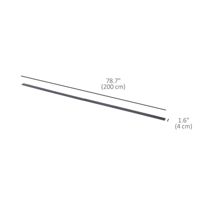 Sliding barn door hardware kit in steel