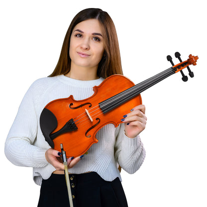 Acoustic 4/4 Full Size Violin Kit for Beginners