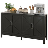 Farmhouse Buffet Sideboard with Barn Doors