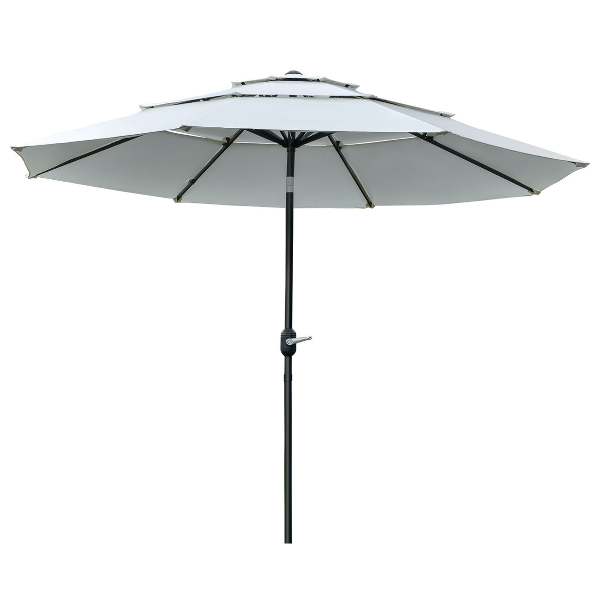 3-Tier Patio Umbrella with Crank and Tilt 9 ft