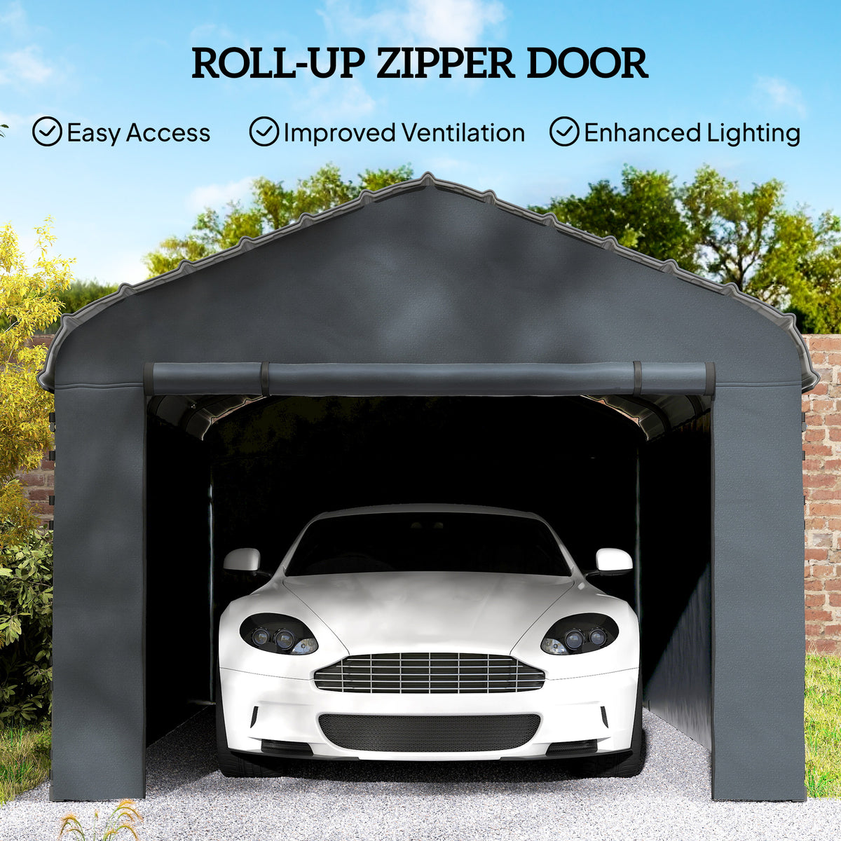 Carport Replacement Sidewall Set 10' x 15'
