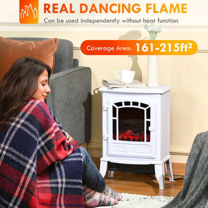 Freestanding Electric Fireplace Stove with Realistic Flame Effect