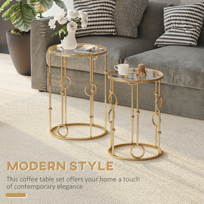 Nesting Coffee Tables Set — Set of 2