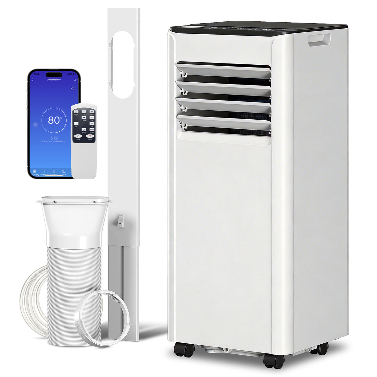 Portable Air Conditioner 8000 BTU WiFi 4-in-1