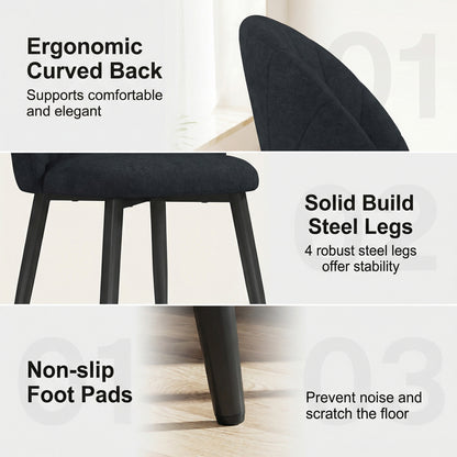 Dining chairs upholstered set of 4