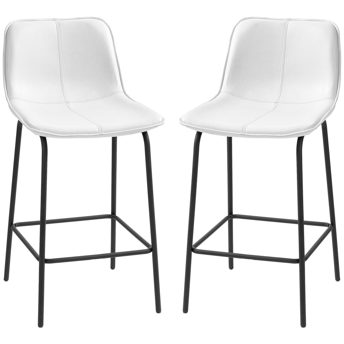 Upholstered counter height bar stools set of 2