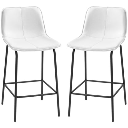 Upholstered counter height bar stools set of 2