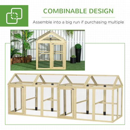Expandable outdoor fir wood chicken coop