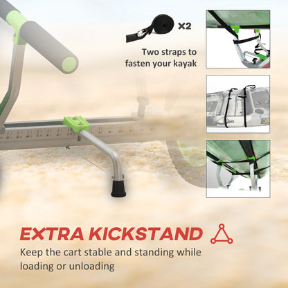 Adjustable Width Aluminum Kayak Cart Dolly
