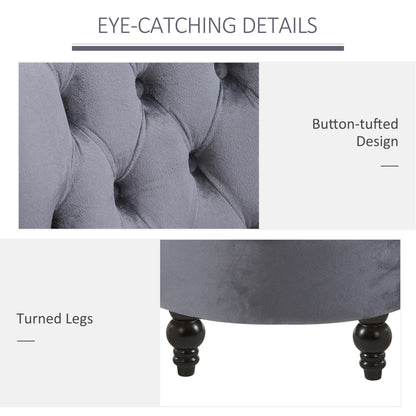 Tufted High Back Velvet Accent Chair