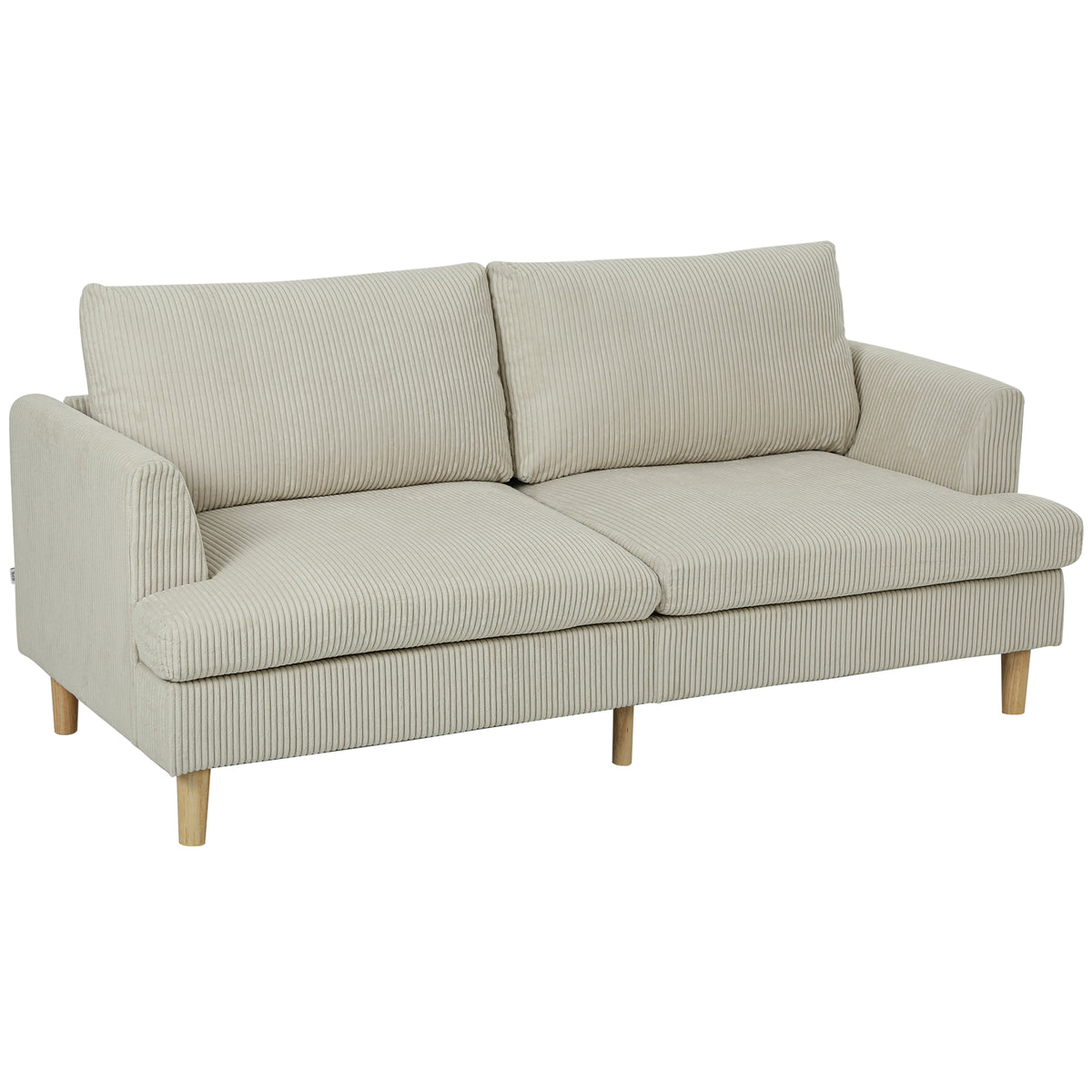 Sofa 3 seater modern corduroy spring cushions