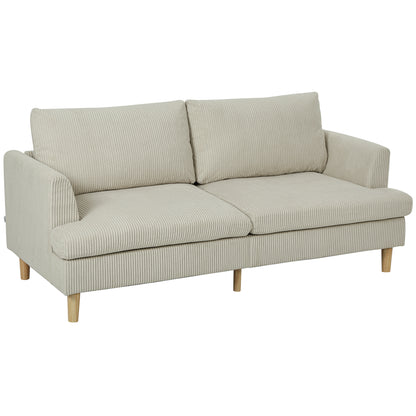 Sofa 3 seater modern corduroy spring cushions