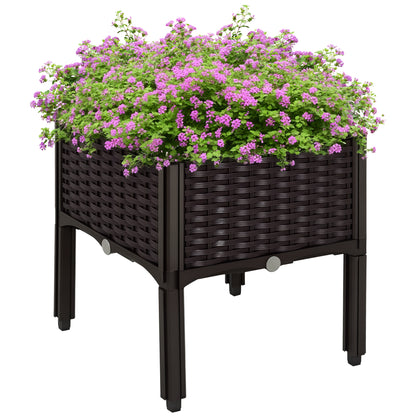 Raised garden bed polypropylene with legs