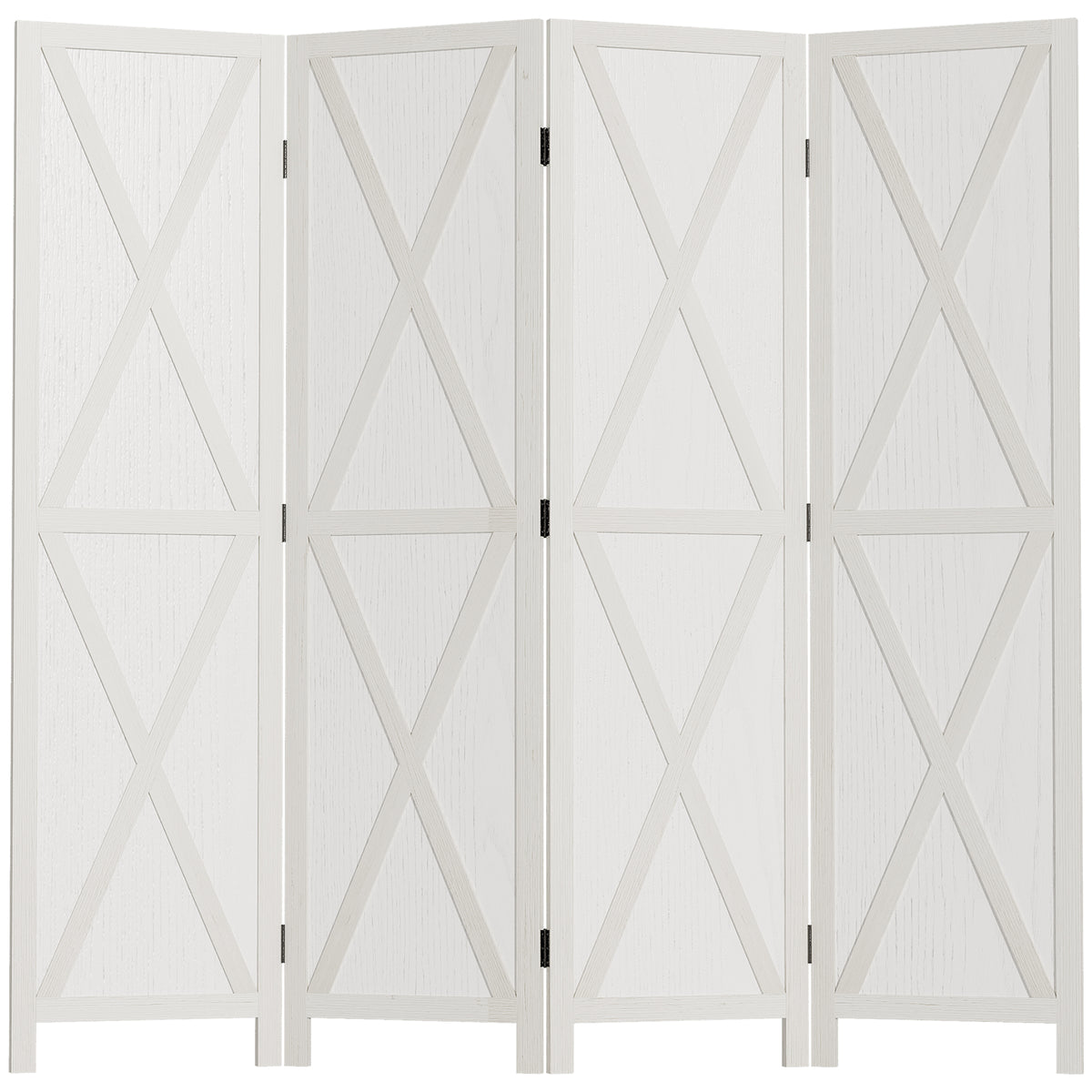 Biombo plegable de 4 paneles estilo granja