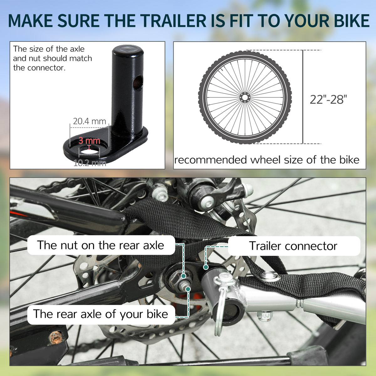 Foldable Cargo Bike Trailer with Removable Cover