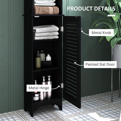 Mueble columna de almacenamiento estrecho para baño