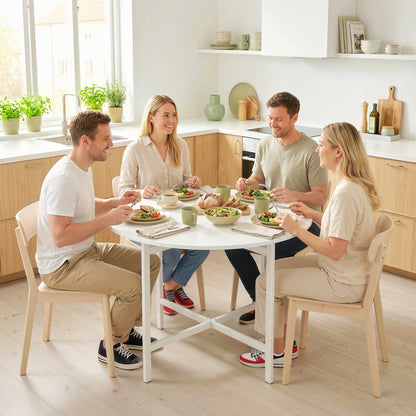Round Folding Dining Table for Small Spaces