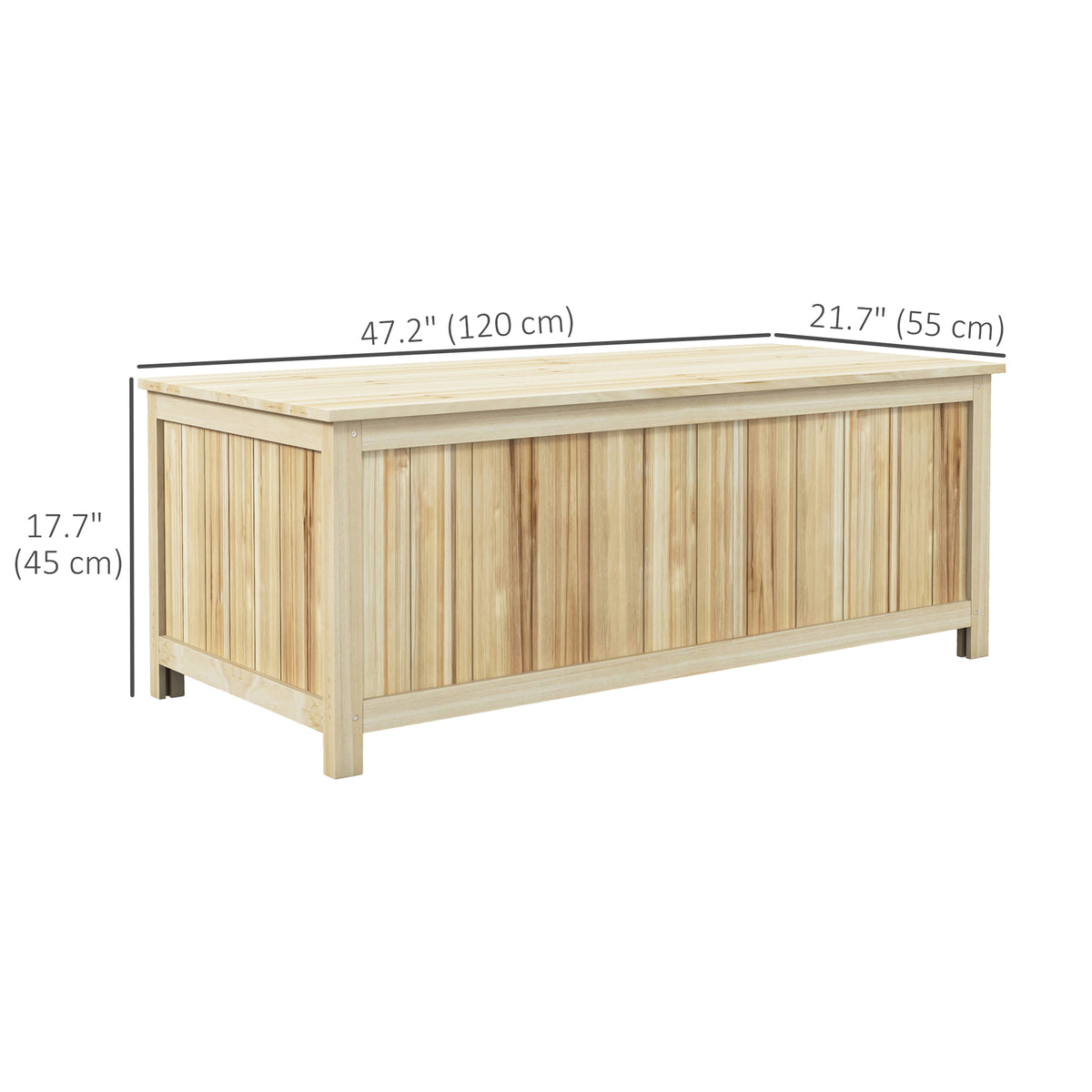 Wooden Outdoor Storage Box 172 L