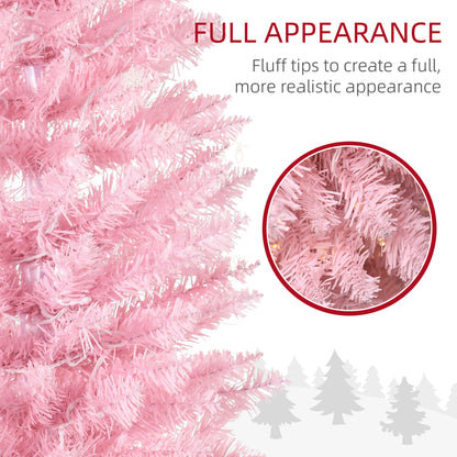Pre-lit artificial slim pencil Christmas tree