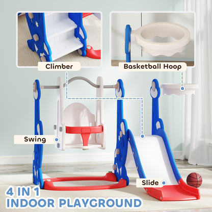 8-in-1 toddler slide and swing set