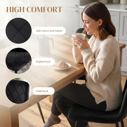 Upholstered dining chairs set of 4