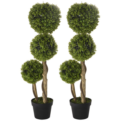 Artificial Bamboo Trees in Pot — Set of 2