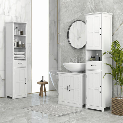 Under Sink Cabinet Double Door with Adjustable Shelf