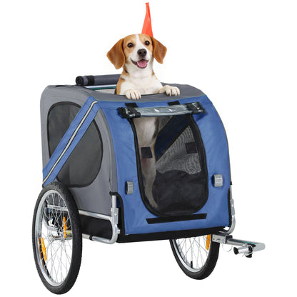 Dog bike trailer with 3 entrances