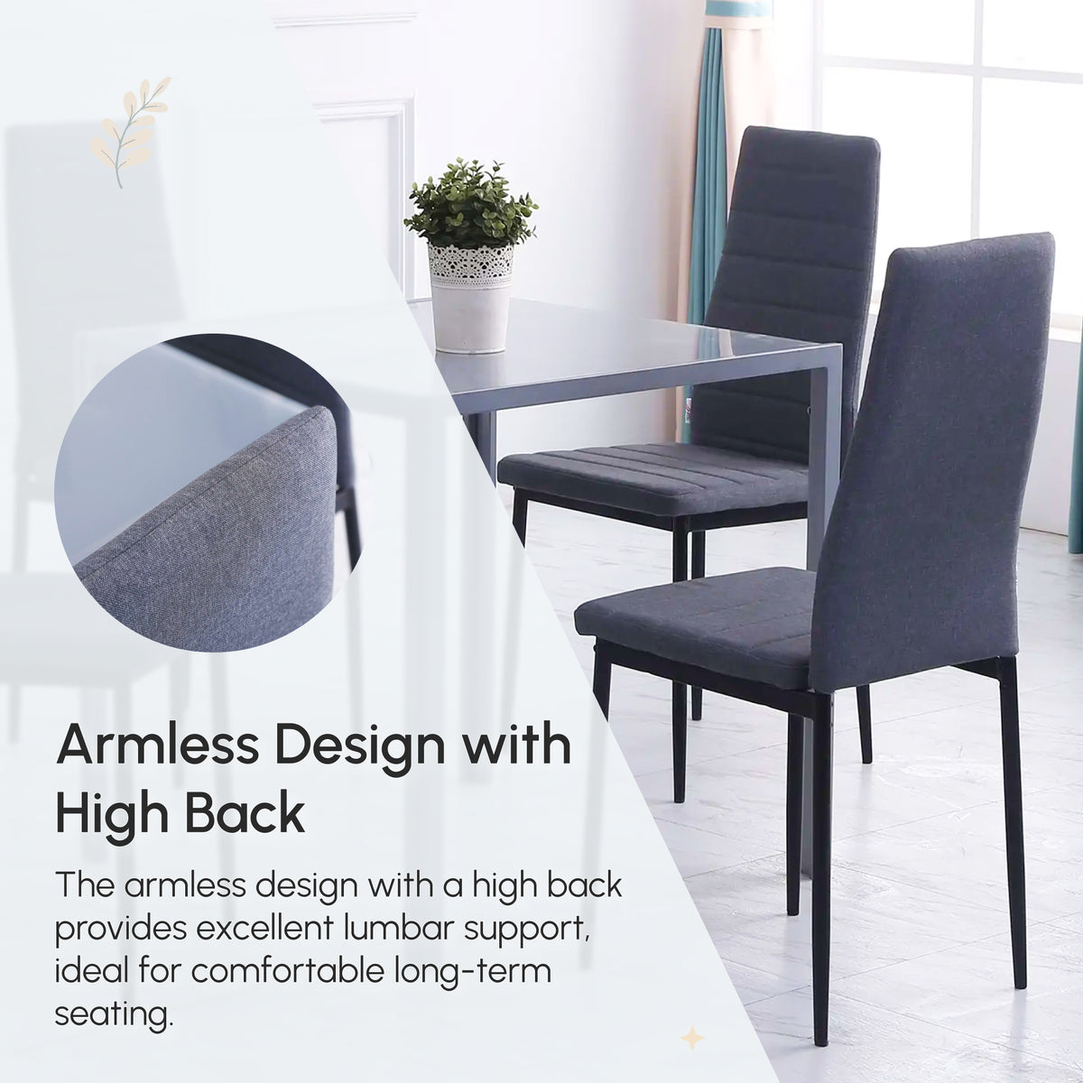 Dining Chairs Upholstered Set of 4