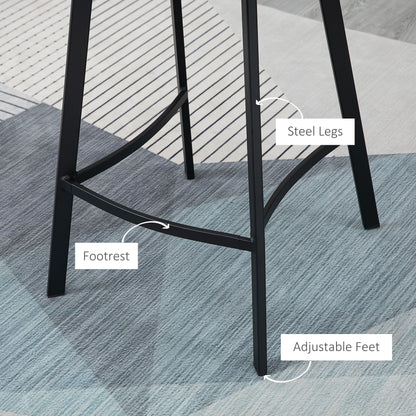 Counter Height Stools with Back — Set of 2