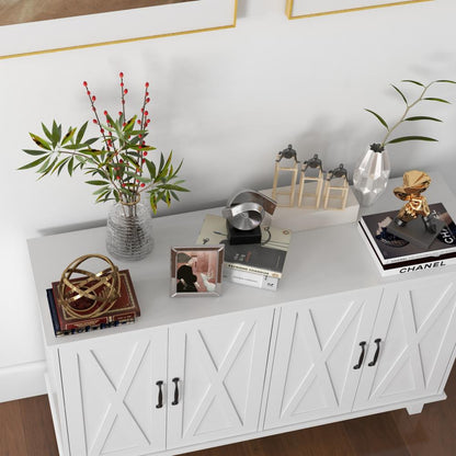 Kitchen sideboard barn door cabinet