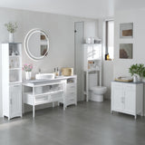 Narrow Bathroom Floor Cabinet with 3 Drawers