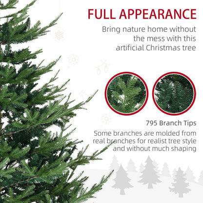 Artificial Christmas Tree 6 ft Metal Base